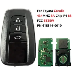 CN007125 Smart Key per Toyota Corolla 434MHZ 8A Chip P4 88 3 pulsanti modello BT2EW PN 61E344-0010