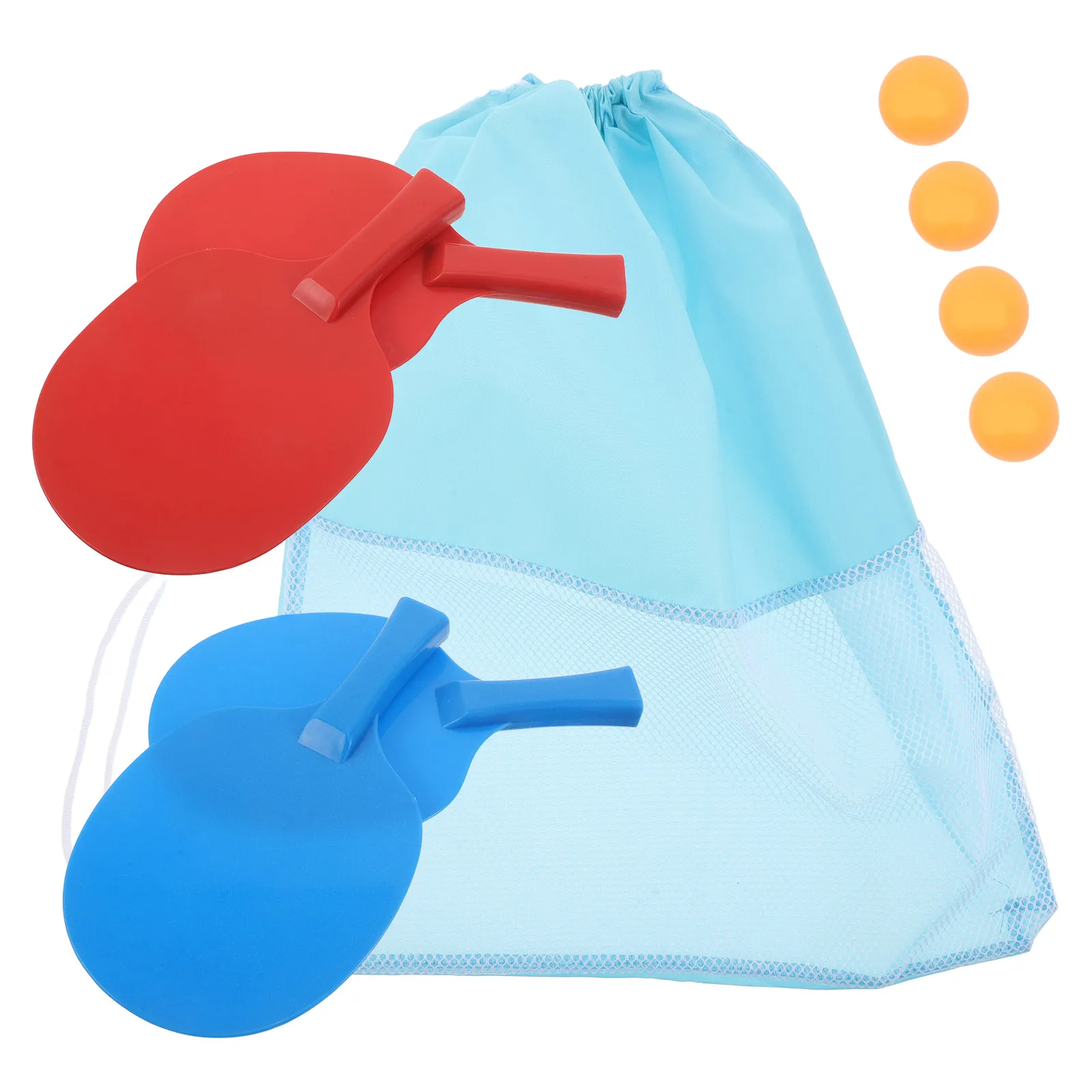 

1 Set Kids Table Tennis Racket Set Thickened Durable Lightweight Ergonomic Handle Outdoor Play Hand Eye Coordination Training