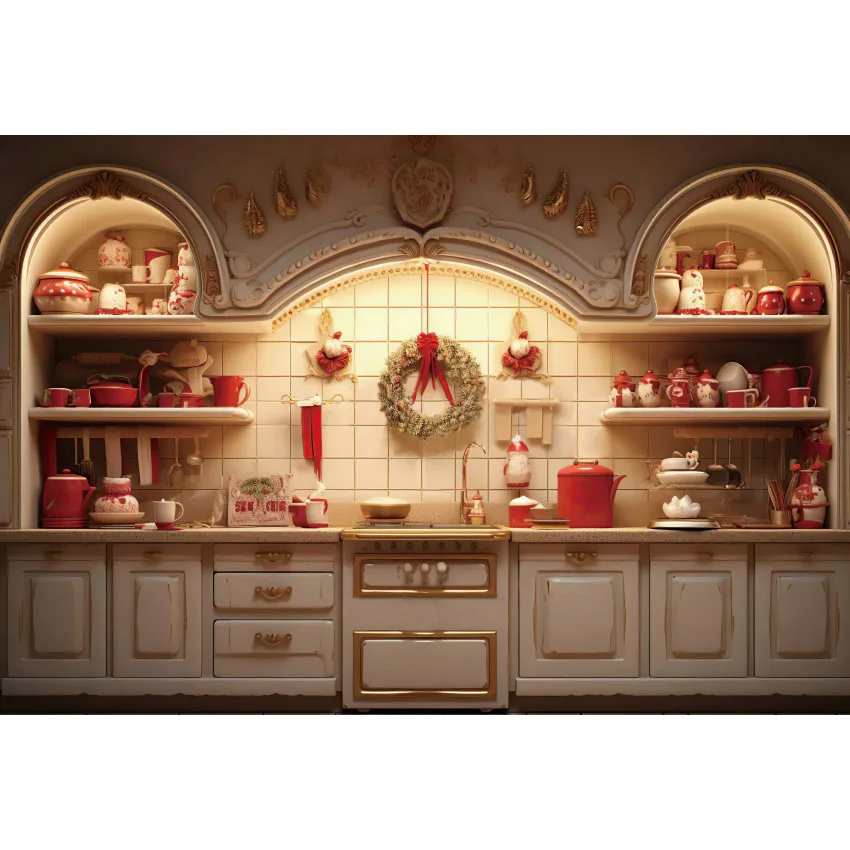 Fundo De Cozinha De Natal, Armário De Madeira Interior, Retrato De Família, Photo Decor, Fundo Para Fotografia, Inverno