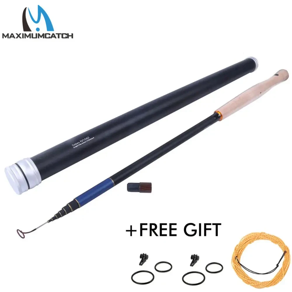 Maximumcatch NANO Tenkara Fly Fishing Rod 13FT 390cm Japanese Carbon Fiber Telescopic Rod 7:3 Action 9 Segment Ultralight Rod