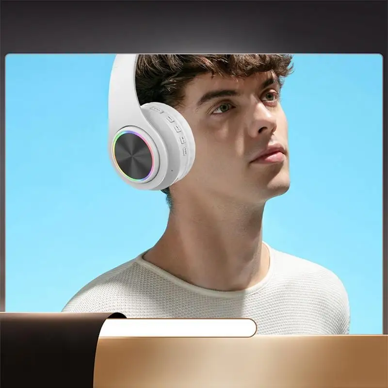 

Bluetooth-наушники, интеллектуальная беспроводная Bluetooth-гарнитура Hi-Fi стерео складная гарнитура для домашнего офиса-X64A