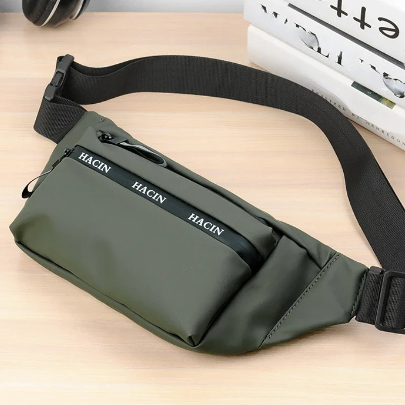 Bolsa de ombro chikage masculina, multifuncional Fanny Pack, bolsa tiracolo de lazer simples, grande capacidade, alta qualidade, nova