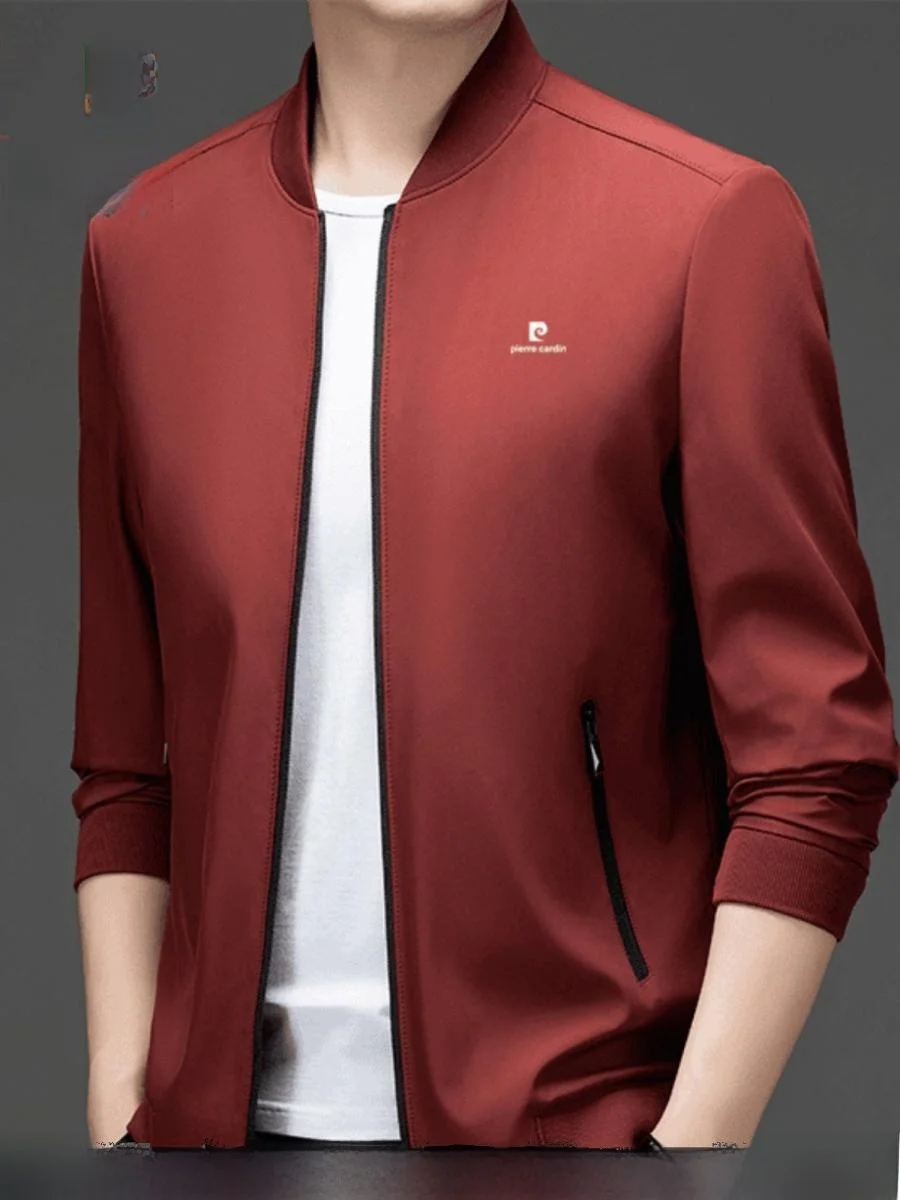 

Мужская куртка Pierre Cardin: повседневная, с отложным воротником, укороченная, для весны и осени, новая модель, модная.