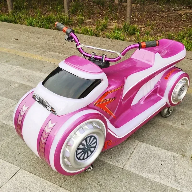 الأكثر مبيعا حار بيع بارك كشك الأطفال الأعمال في الهواء الطلق مزدوجة لعبة كهربائية سيارة معدات التسلية دراجة نارية سيارة ممتصة للصدمات #3