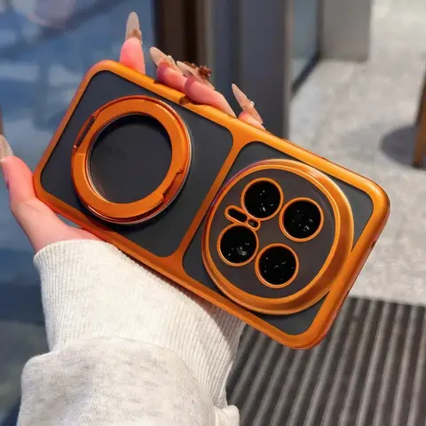 360° Ring Plating Shockproof Kickstand Case Hard Plastic Magnetic Wireless Charging for Honor Magic 8 Pro 8Pro