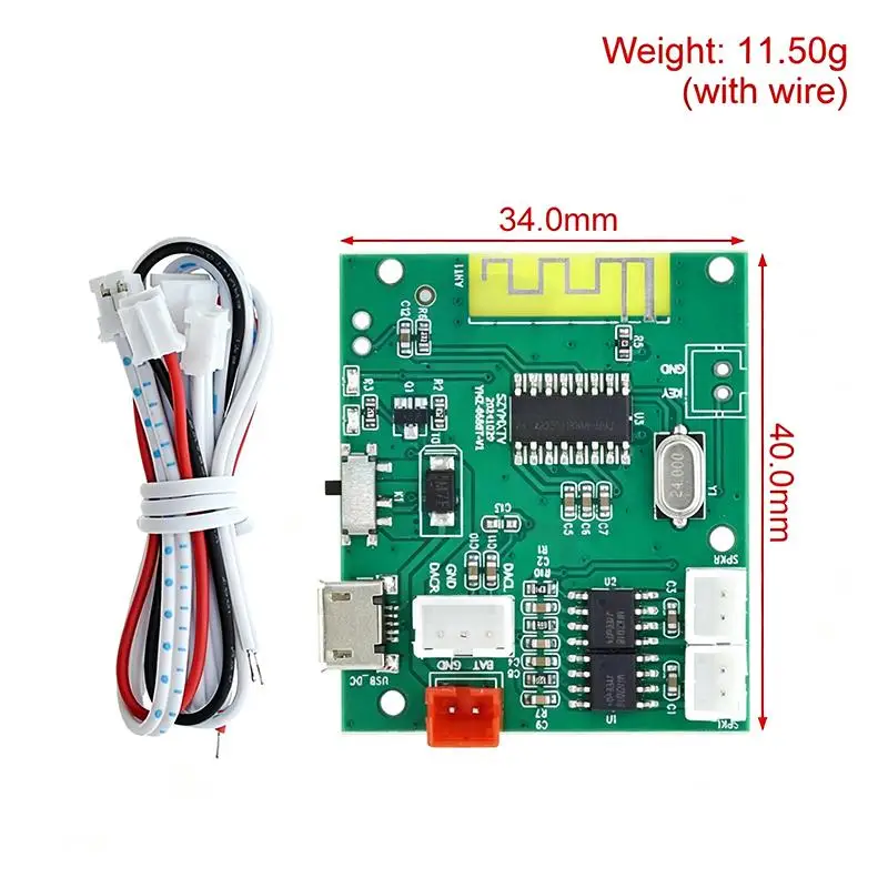 TWS Bluetooth 5.0 Amplifier Board 5W+5W Wireless Stereo Audio Module DIY