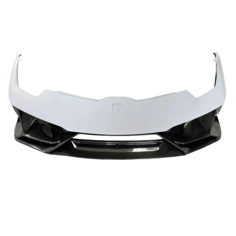 

Передний бампер из полууглеродного волокна в стиле EVO, комплект кузова для Lamborghini Huracan LP580 LP610, обновление EVO, передний бампер