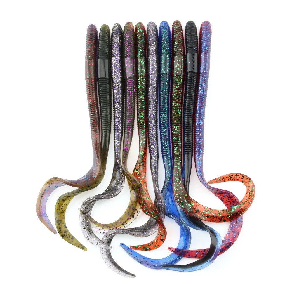 Spinpoler Soft Fishing Lure Worm Long Tail 8\