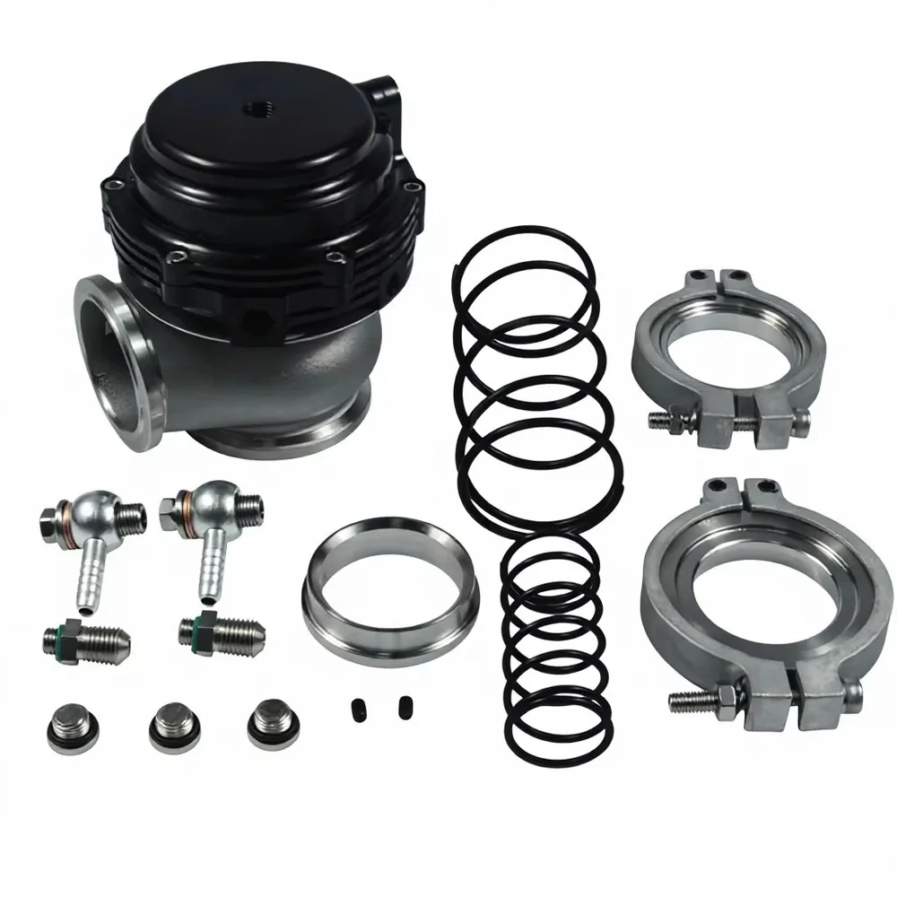 Turbocharged 44mm Exhaust Valve High Flow Blow Off Valve Kit for Universal Turbo Engines, Durable Aluminum Alloy BOV