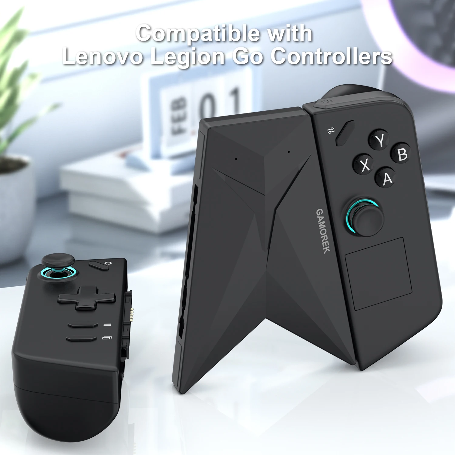 RGEEK Controller Grip Clip Holder For Legion Go Handle Controller Connector Ergonomic Curvature Design