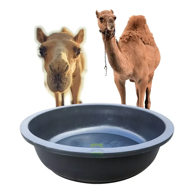 New Large Capacity Round Plastic Camel Horse Trough Feeder for Brand