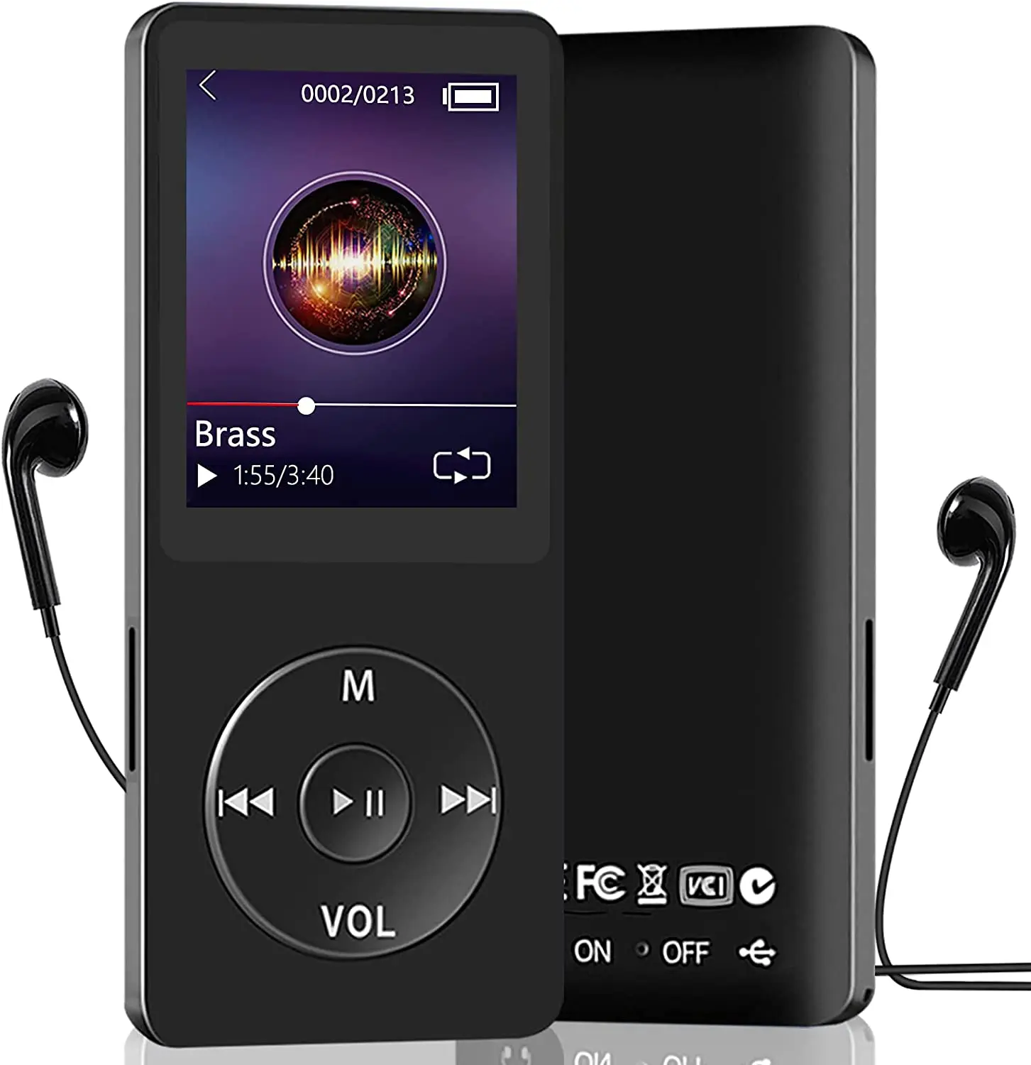 

X02 1.8'' Screen 4GB Lossless Sound No FM No Video No Picture Kosher MP3 Player with speaker