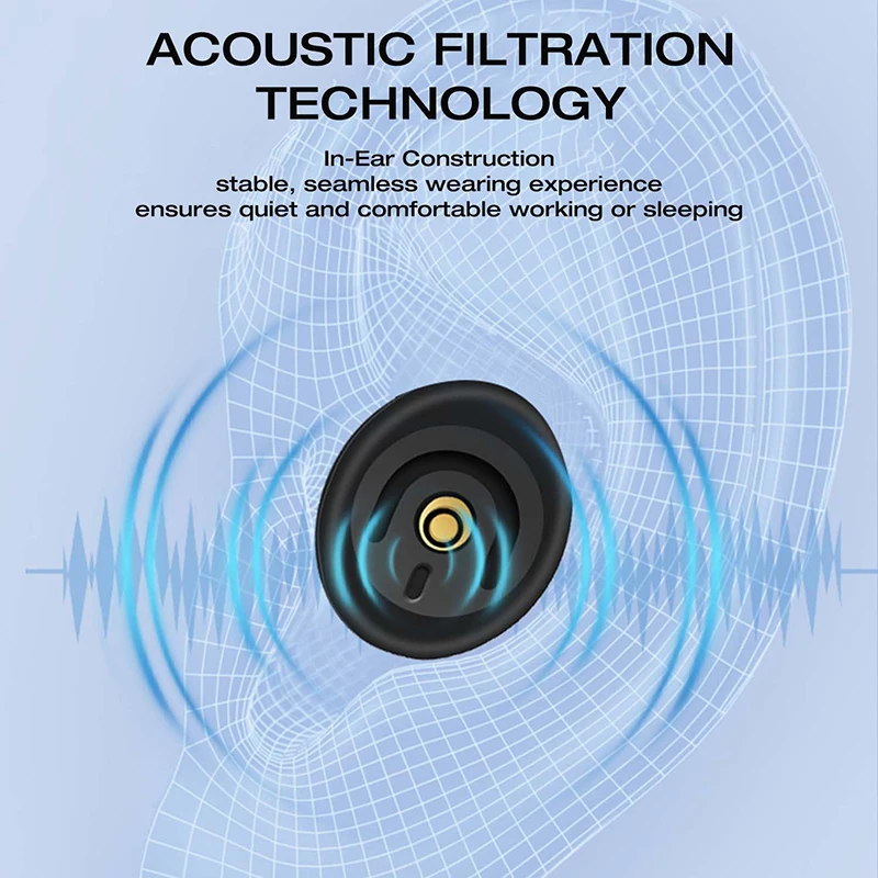 소음 감소 귀마개 재사용 가능한 실리콘 귀마개 수영용 귀마개 수면용 귀마개 세트