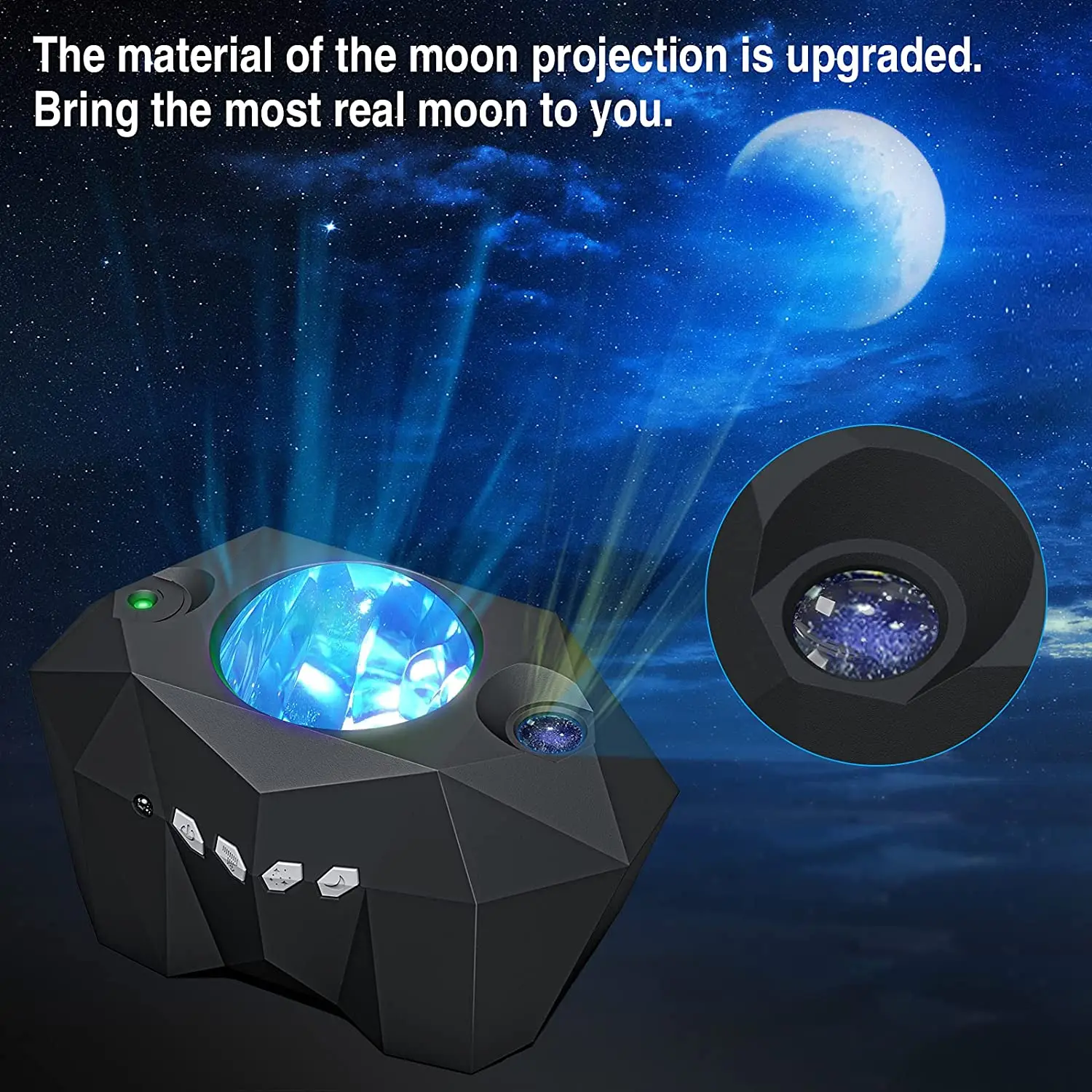 Aurora Borealis Starlight Projectors LED Galaxy Star Atmosphere Galaxy Night Light Home Bedroom Sky Moon Lamp Room Decor Gift