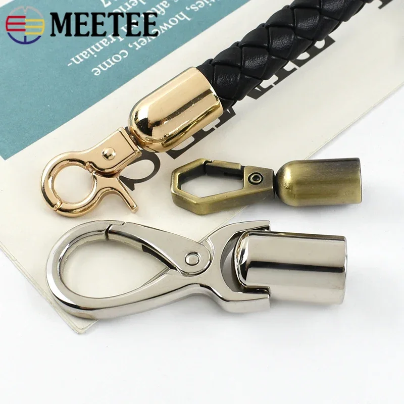5Pcs 8-15mm Metal Buckles Bag Strap Stopper Cap Hanger Tassel End Carabiner Clips Connect Snap Hook Leather Crafts Accessories - Image 6