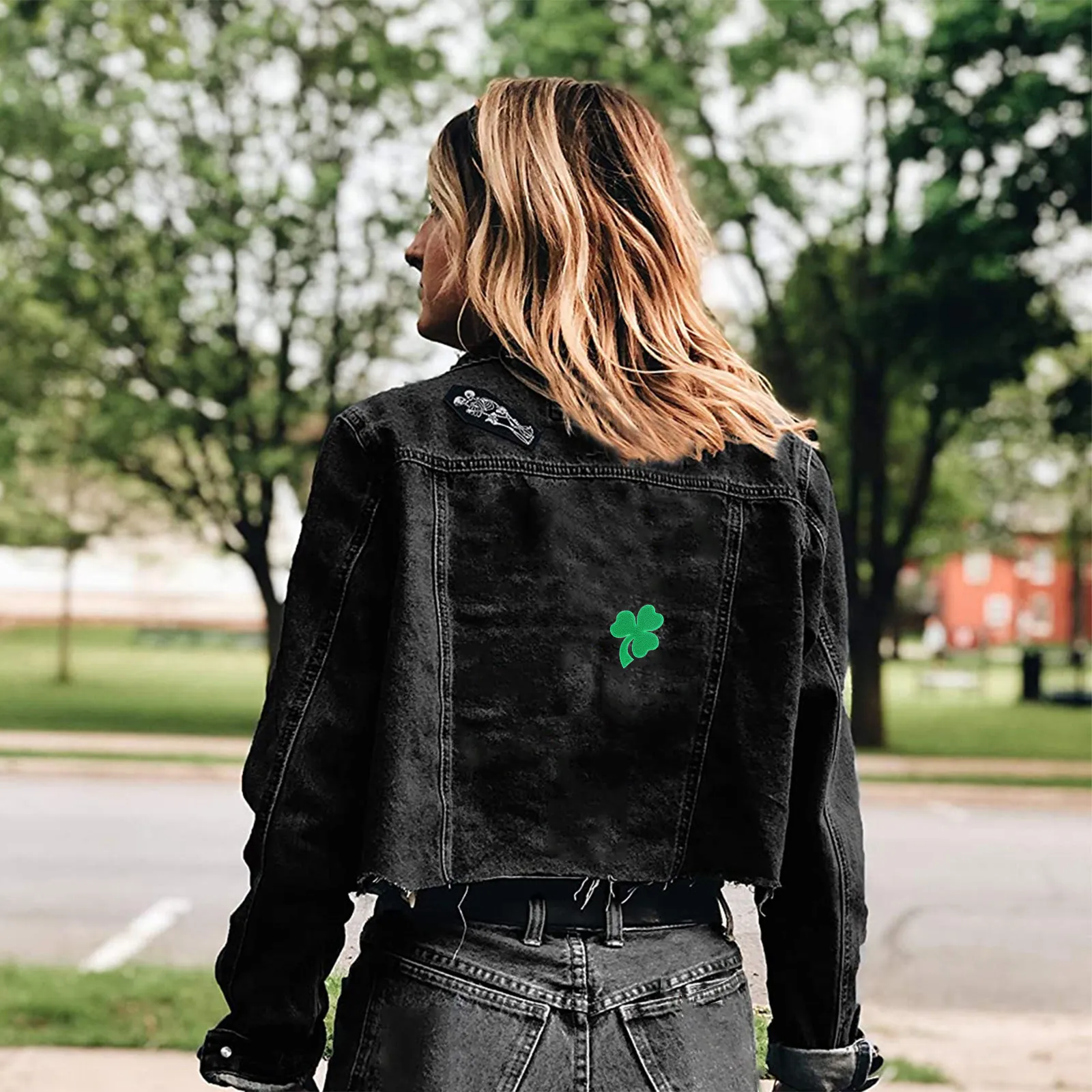 9Pcs Shamrocks Embroidered Cloth Patch St Patrick's Day Decorative Applique for DIY Clothing Accessories St. Patrick's Day Patch
