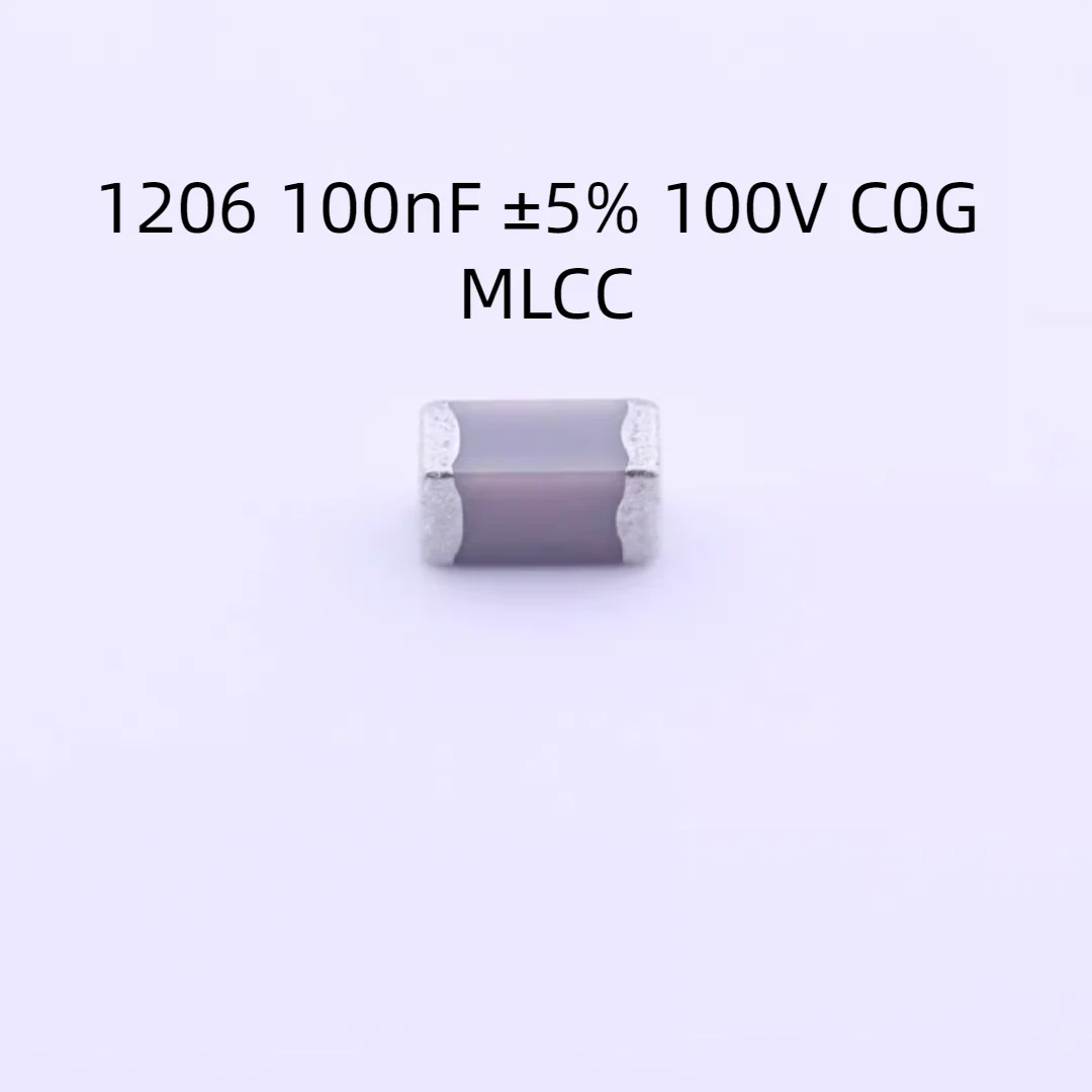 

2000PCS/LOT C3216C0G2A104JT000E Capacitor 1206 100nF ±5% 100V C0G MLCC