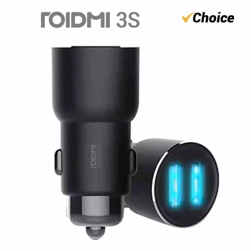 

Original Roidmi 3S Mojietu Bluetooth 3.4A 5V Dual USB Car Charger MP3 Music Player FM Transmitters For iPhone And Android