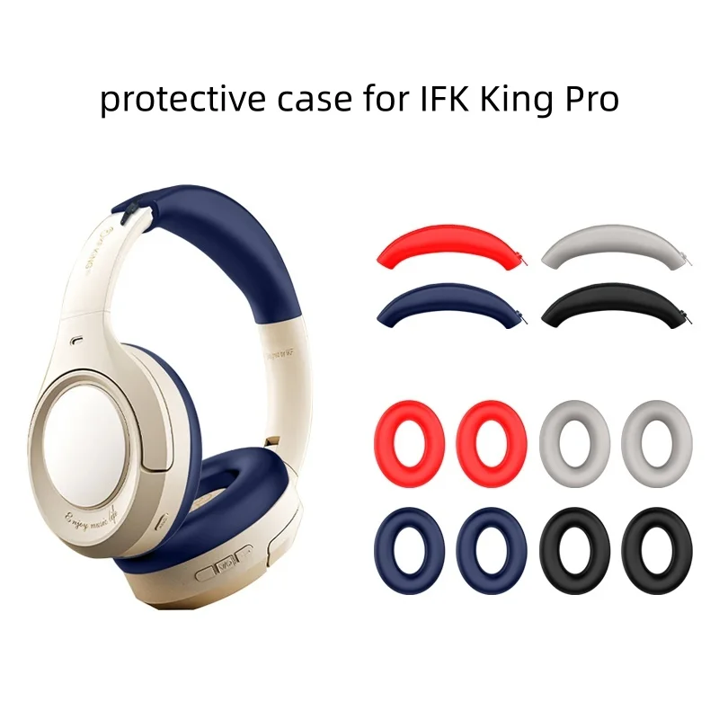 

Silicone Case for IFK King Pro Headphones Drop-proof and dust-proof protective accessories