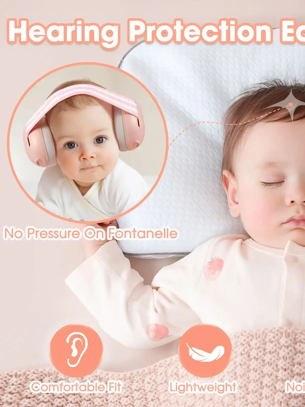 Écouteurs antibruit pour bébé de 0 à 36 mois, protège-oreilles insonorisés pour la Protection des oreilles du bébé, aide au sommeil