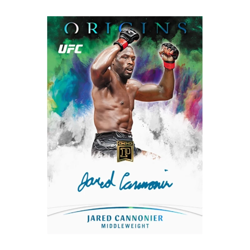 Panini UFC Series Homemade Diy Israel Adesanya Derrick Lewis Jared Cannonier Jiri Prochazka Collection Flash Card Toys Gift - view 3