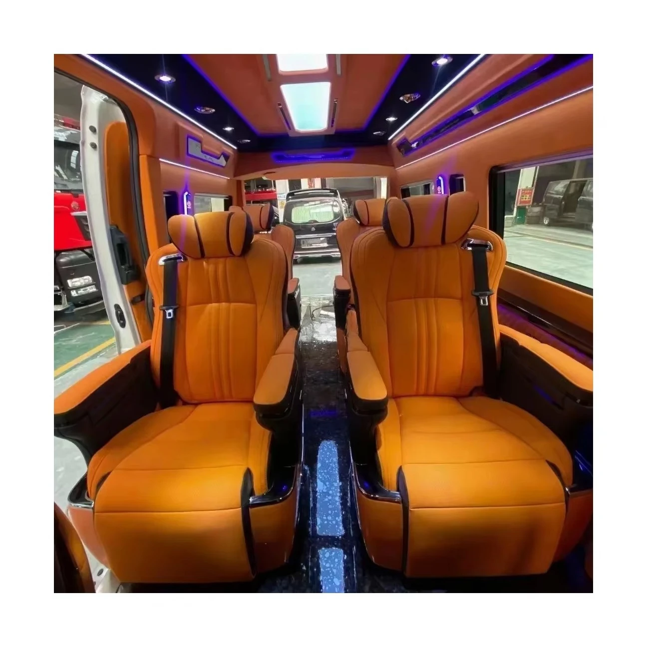 

Custom Made for Car Seat Cover 3 Rows With 6-8 Seats Luxury Middle Part Original Custom Fit for Alphard