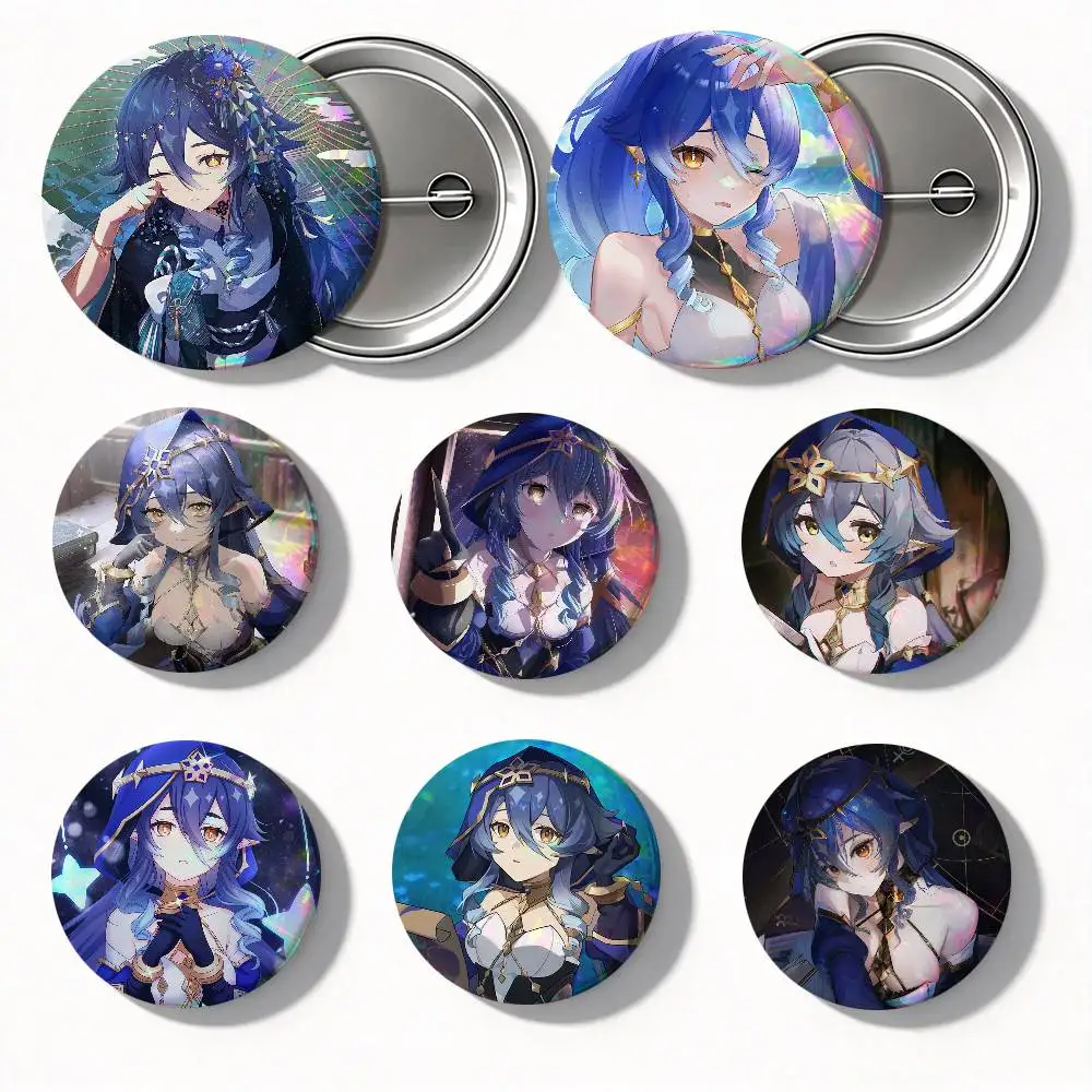 Layla Anime Game Genshin Impact Round Badges Can Be Used To Decorate Clothes And Backpack Pins