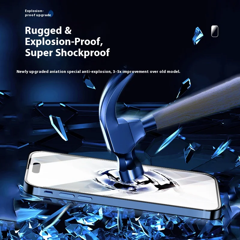زجاج مقسى عالي الدقة لهاتف iPhone 17 Pro Max / 17 Pro / 17 Air /17 واقي شاشة لهاتف iPhone 17 Series طبقة زجاجية واقية للشاشة