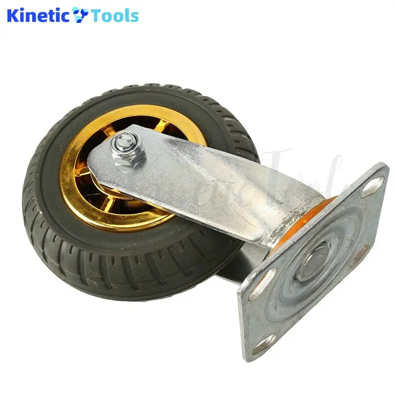 

6-Inch High-Quality Side Mount Rubber Caster Wheels: Smooth-Swiveling Cartwheels Ideal for Trolleys Cabinets & Small Furniture