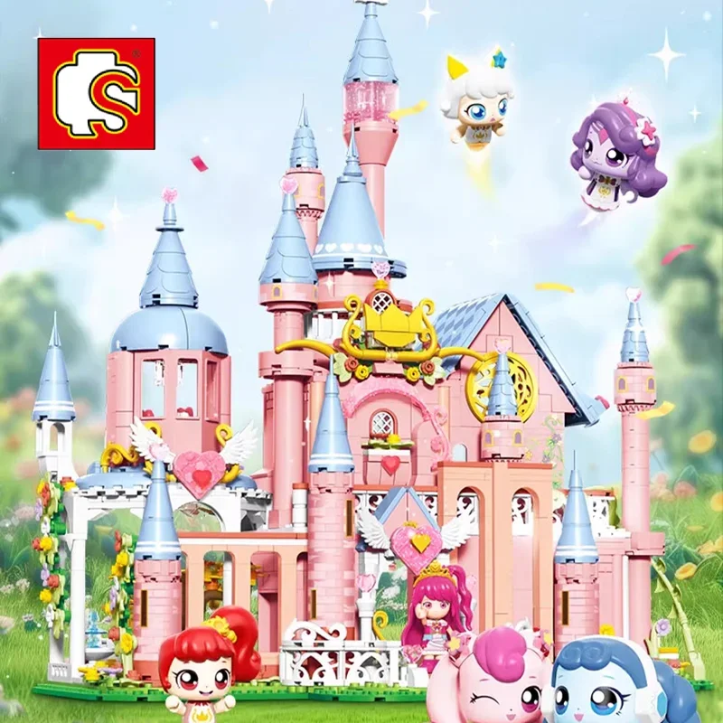 SEMBO Catch! Teenieping Planet Princess Series Puzzle Building Blocks Luxury Castle Role Play Ornament Toy Girls Birthday Gift