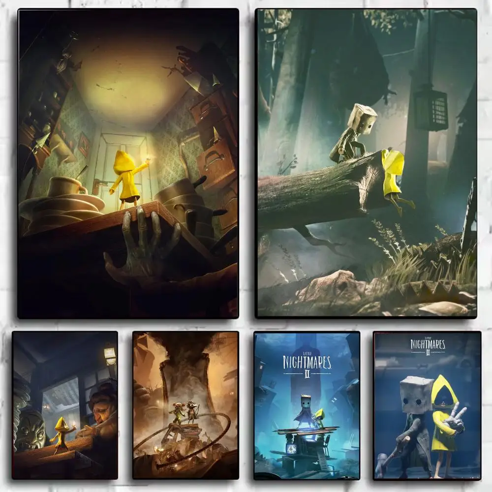 Game L-Little Nightmares Poster Modern  Wall Art Aesthetic Minimalist Bedroom Decor Cafe Home Gift