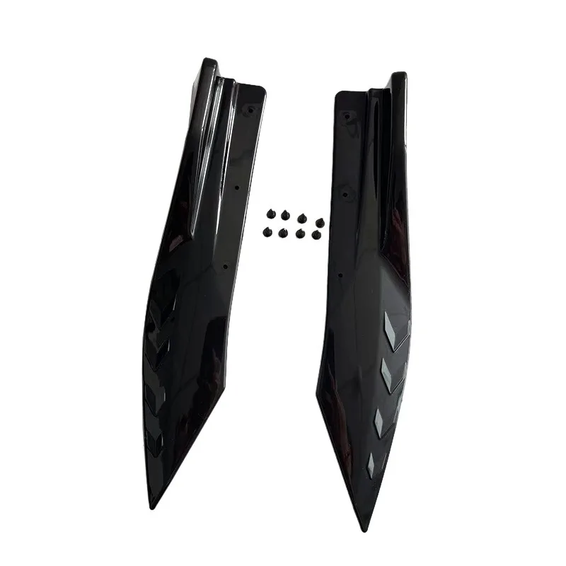 2 قطعة للتركيز ST RS SE MK2 Mk2.5 MK3 Mk3.5 MK4 Mk 2 3 4 شفة ممتصة للصدمات الخلفية التفاف زاوية الناشر الفاصل Canard المفسد #5
