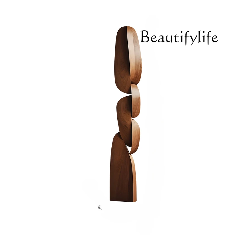 

Hotel Staircase Decorative Creative Wood Carving Floor Ornaments Soft Solid Wood Sculpture Artwork