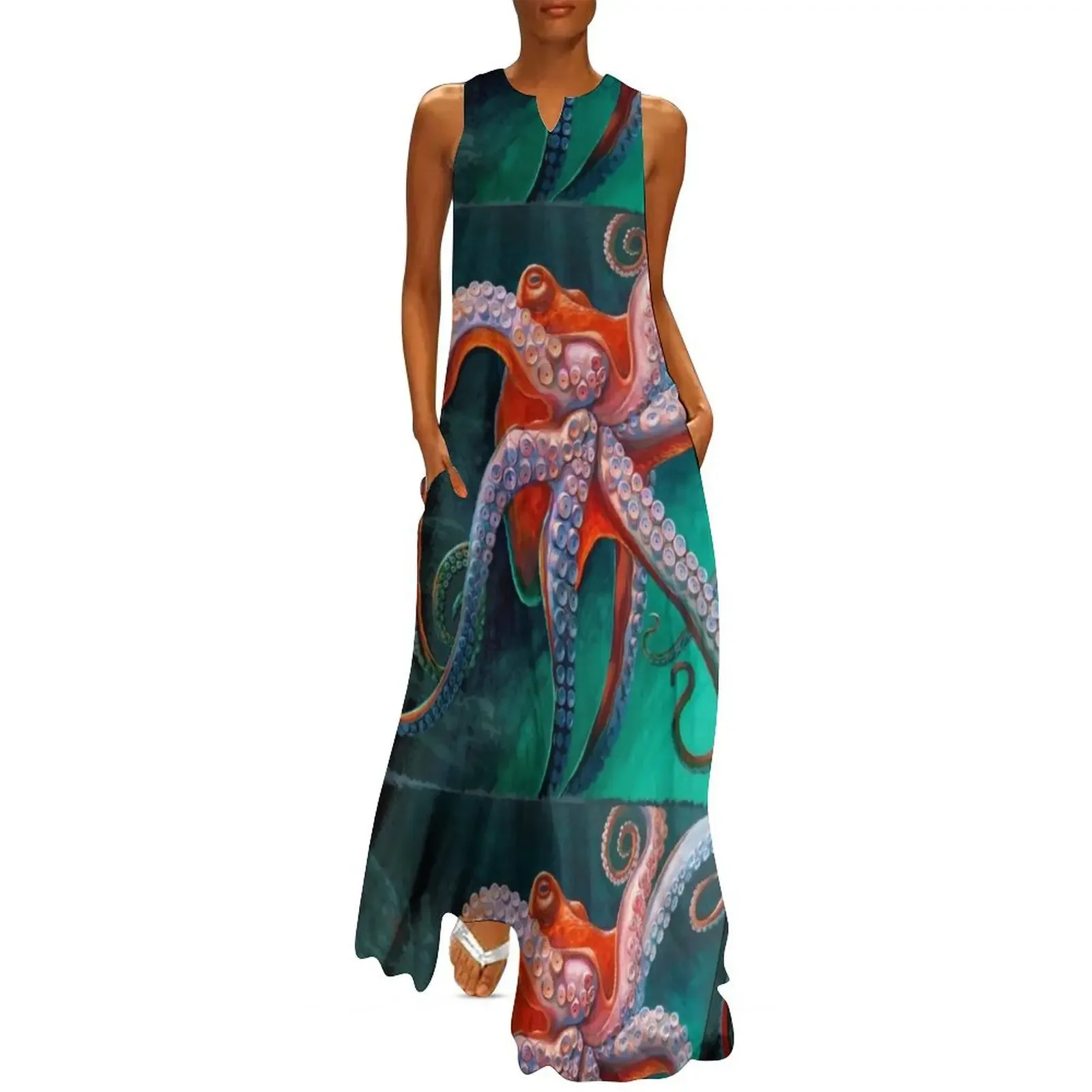 

Classic Octopus Long Dress Female clothing dresses for womens 2025 Dress