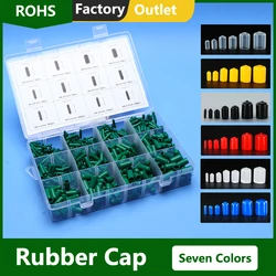 Rubber Sleeve Boxed 1.5-24mm With Multiple Colors Available Silicone Cap Screw Cover Thread Protection Plastic Sealing Soft Dust
