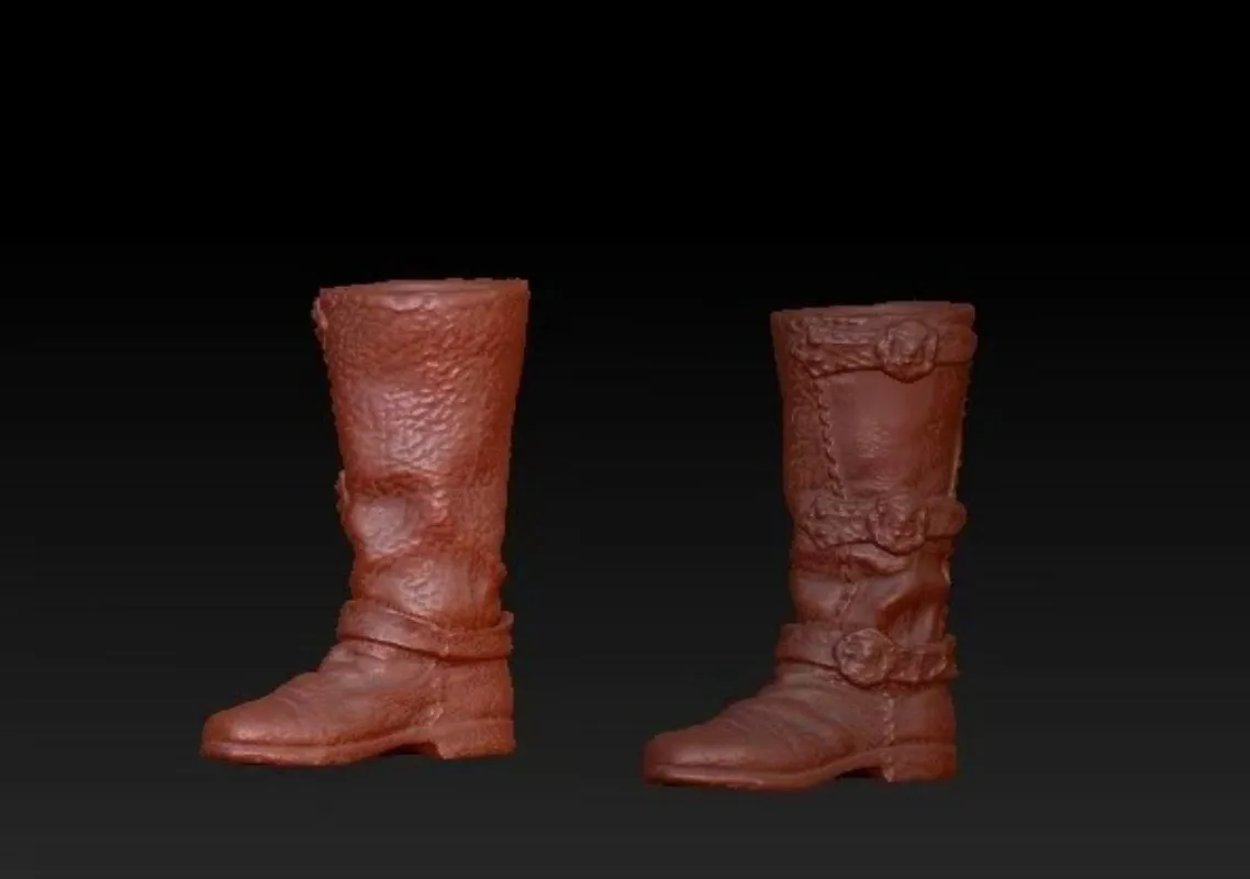 1/12 Scale Medieval Spurs Boots Model for 6'' Nota