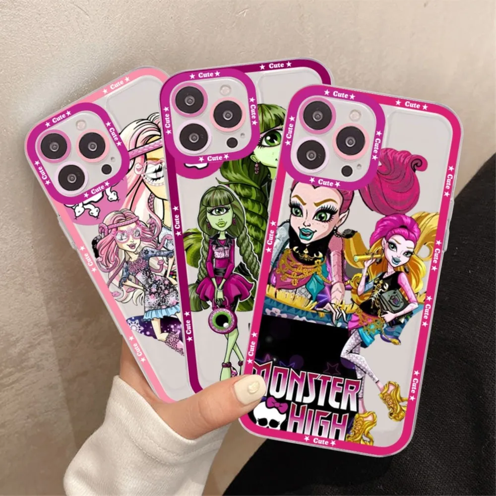 M-Monster Cartoon H-High Phone Case For Redmi 7 8 9 A For Redmi Note 5 7 8 9 10 11 Pro Max 4G 5G Funfas