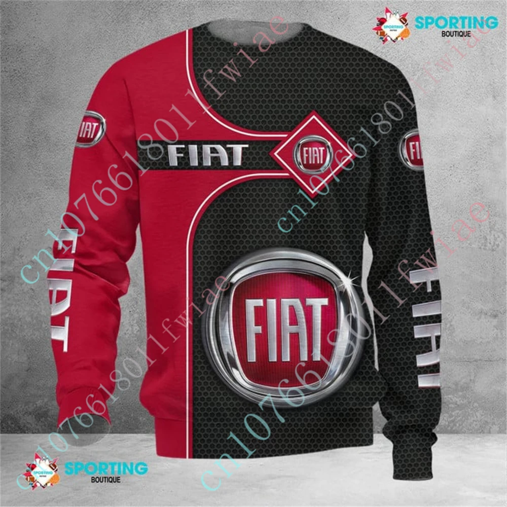 Fiat Sweatshirt Harajuku T-Shirt für Männer Frauen Anime T-Shirts lässig Luxus o Hals Langarm Unisex Kleidung benutzer definierte Logo