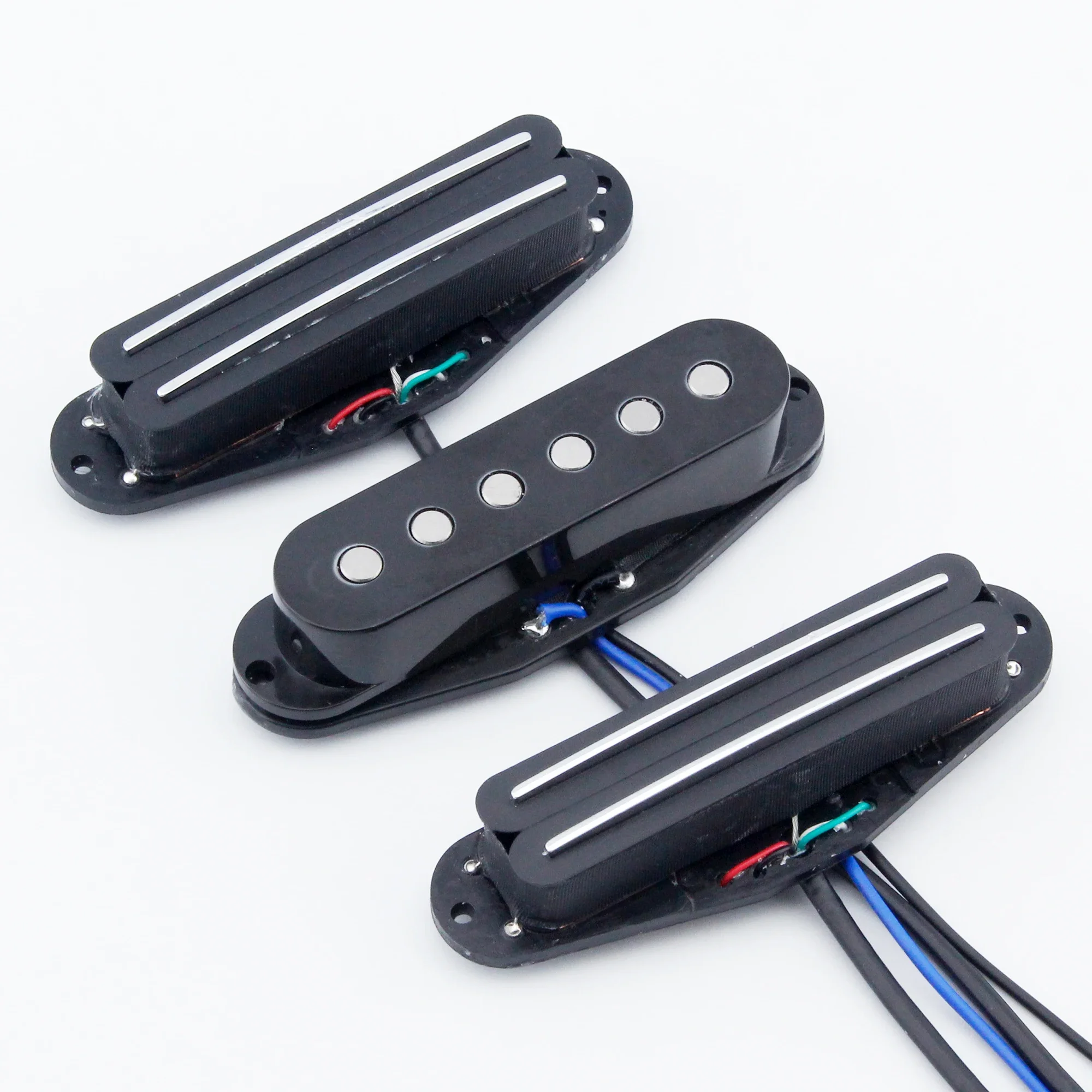 3 Pack Ceramic Hot Double track Pickups + Single Coil Pickups + Hot Double track Pickups for ST SSS Electric Guitar Parts