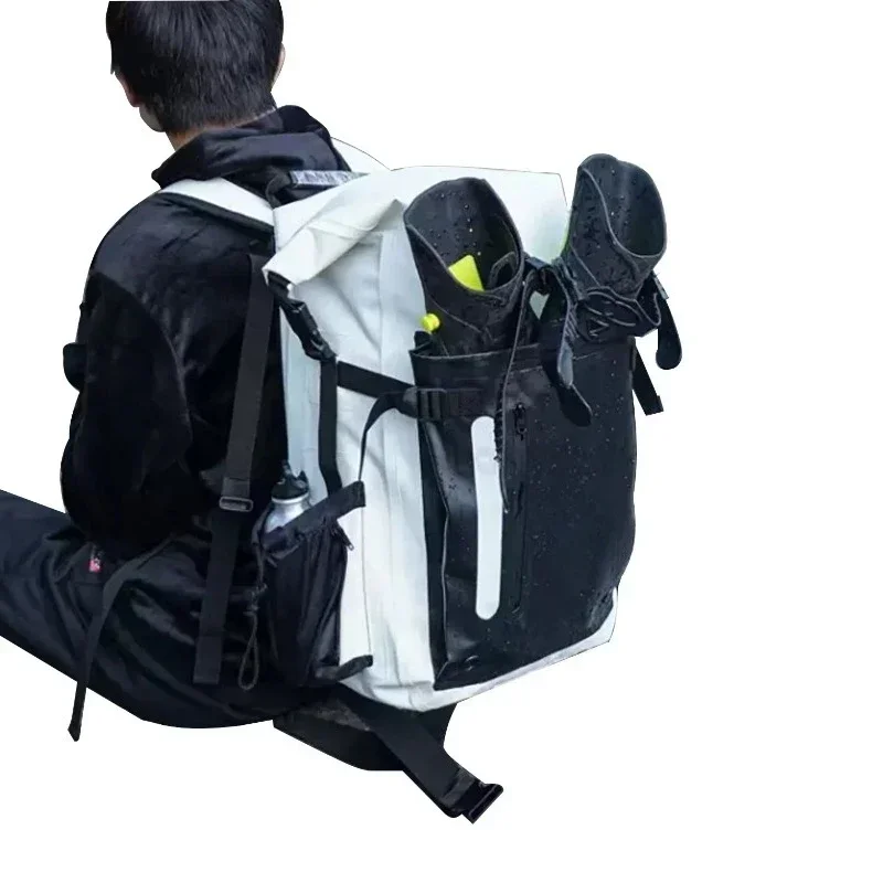 30L Diving Backpack Waterproof Diving Bag Snorkeling Backpack Equipment Swimming River Tracking Rafting Dry Wet Swimming Fin Bag