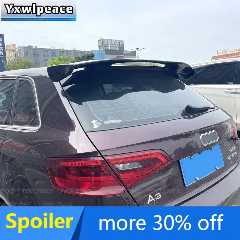 

For Audi A3 8V Hatchback 2014 2015 2016 2017 2018 2019 Spoiler ABS Plastic Universal Spoilers Body Kit Accessories