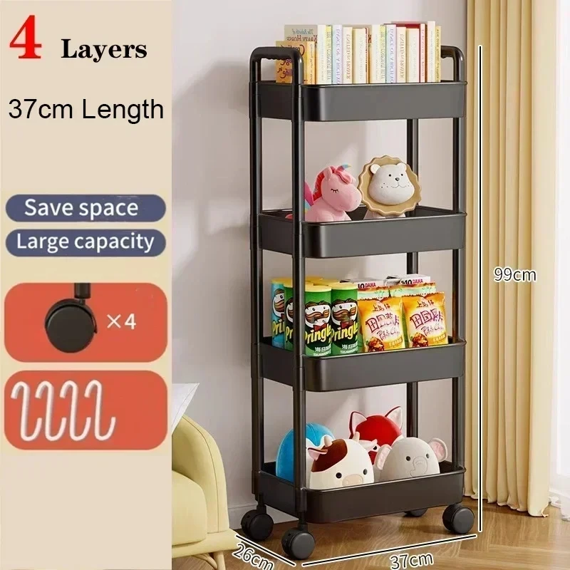 Large stroller rack, kitchen floor, bedroom, multi-layer baby snacks, mobile bathroom, bathroom storage rack