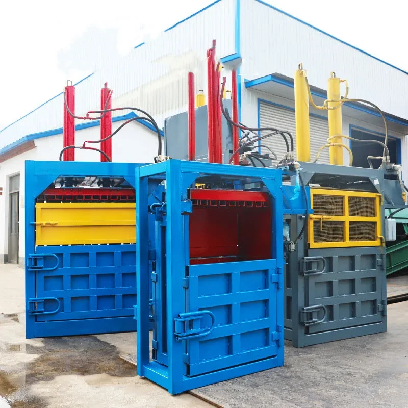 Industrial baler paper press machine recycling vertical manual waste hydraulic compactor baler