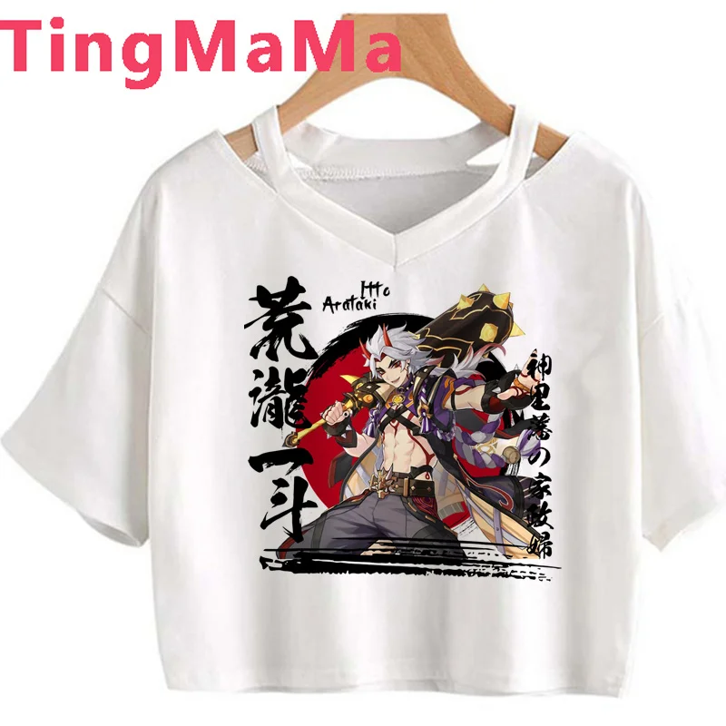 Genshin Impact Hu Tao Xiao Mask clothes female harajuku graphic tees women streetwear white t shirt summer top tshirt ulzzang