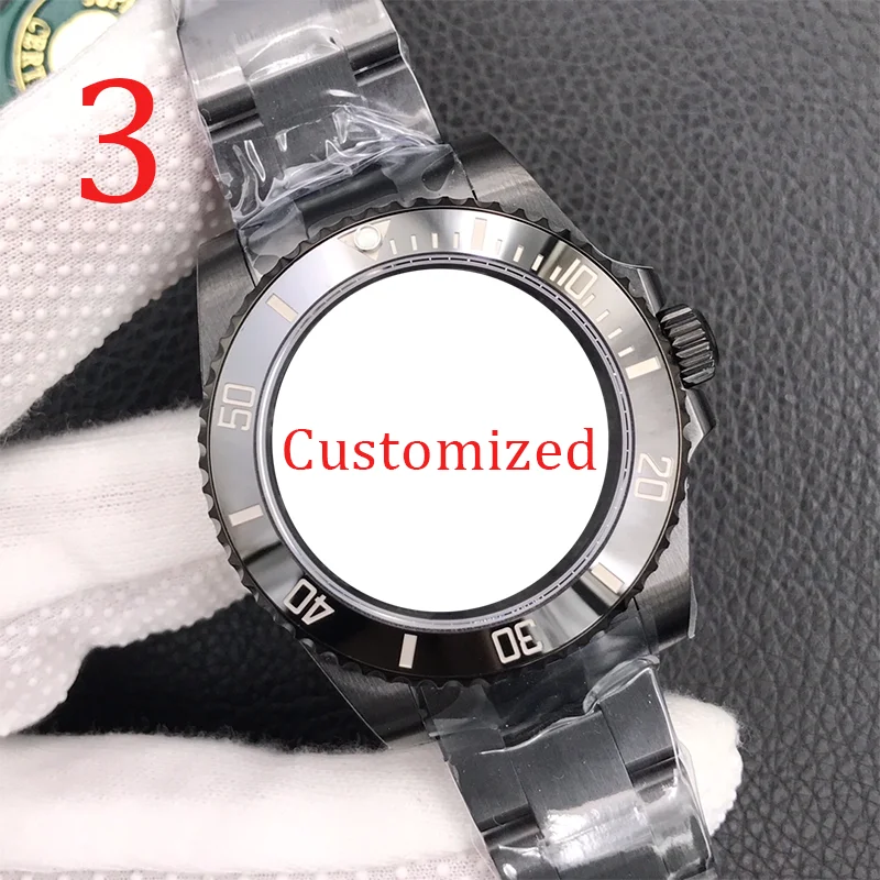 Orologio meccanico completamente automatico alla moda impermeabile da uomo nuovo Orologio da uomo subacqueo casual in gomma con cintura in acciaio può essere personalizzato