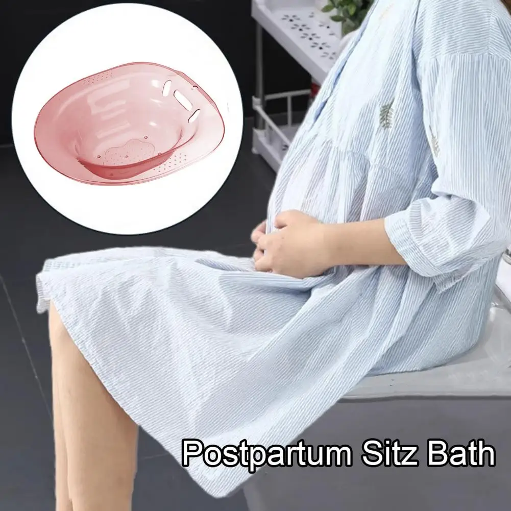 Universal Sitz Bath Wall-mounted Sitz Bath Comfortable Hemorrhoids Sitz Bath with Wide Seating Area Anti-overflow for Ultimate