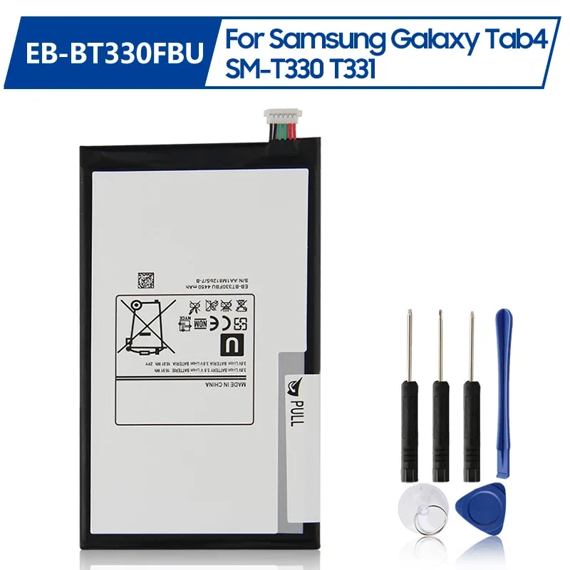 

Replacement Battery EB-BT330FBE For Samsung GALAXY Tab4 SM-T330 T331 EB-BT330FBU EB-BT330FBC 4450mAh