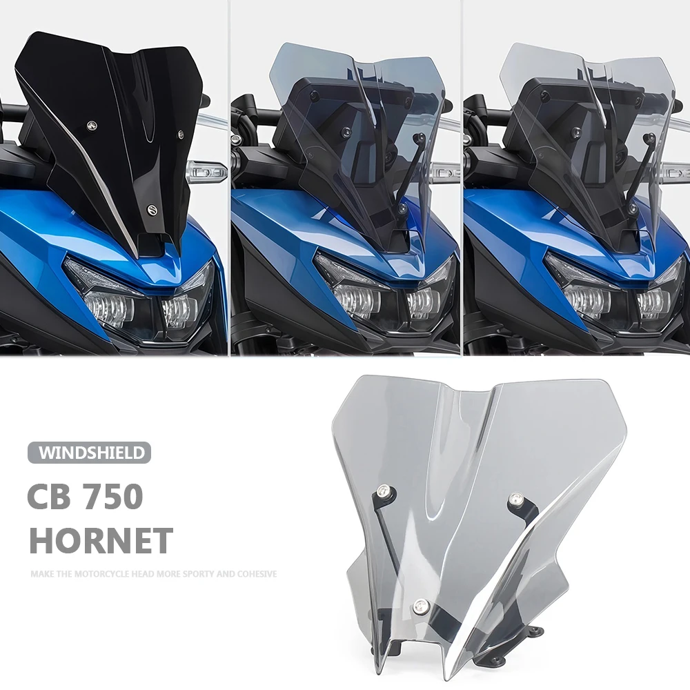 

For Honda CB750 Hornet 2025 2026 Motorcycle Windshield Touring Windscreen Air Deflector Wind Protection Screen Shield
