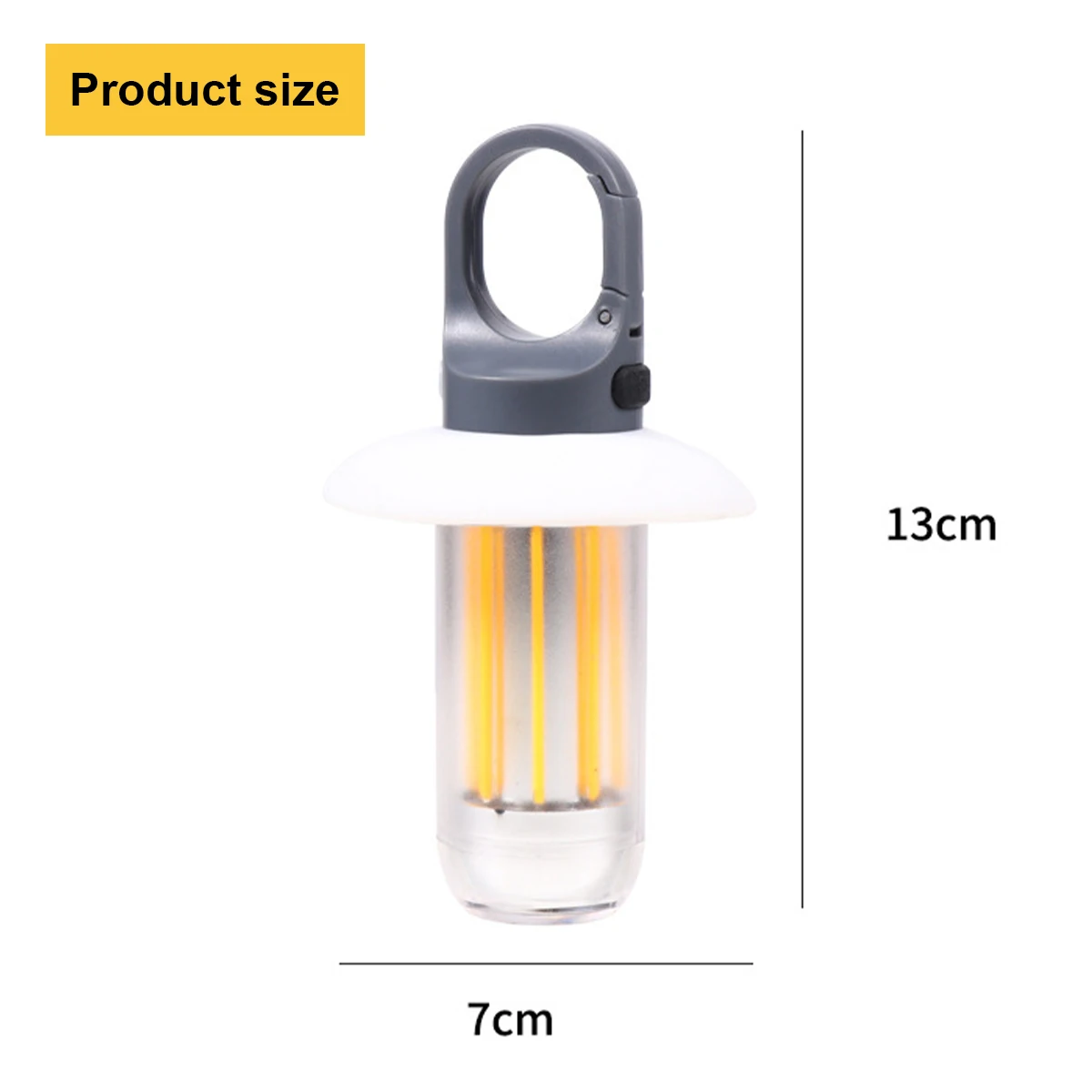 Portable USB Rechargeable LED Camping Work Light Lantern Flashlight Waterproof Super Bright Outdoor Handheld Lamp With Hooks