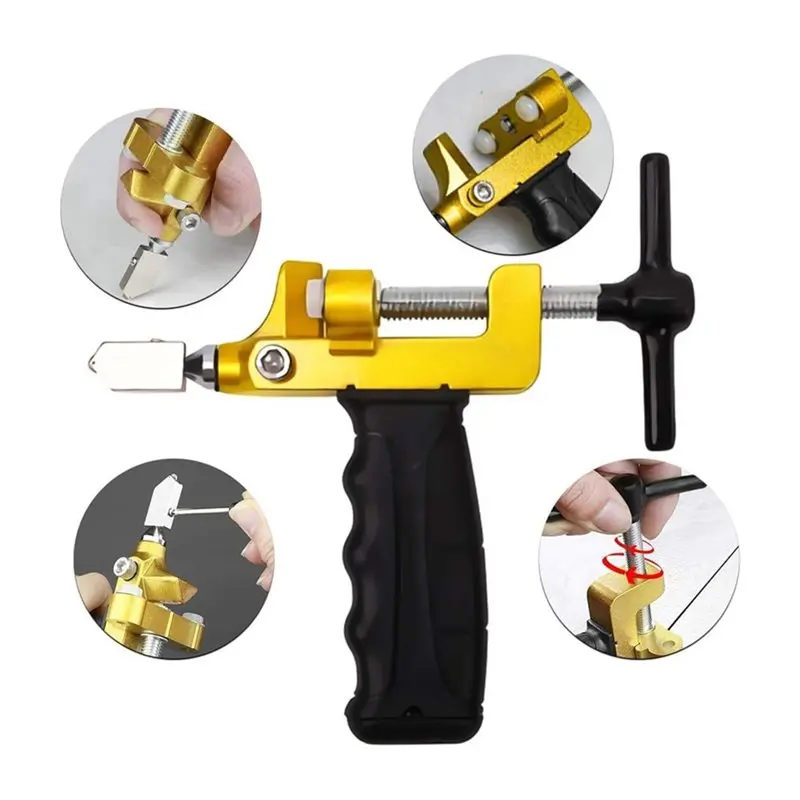 [NEWA64Z!】 Glass Cutting Tool Kit 2-In-1 Featuring Glass Cutter And Breaking Pliers For , Mirror Tile Glass Breaker
